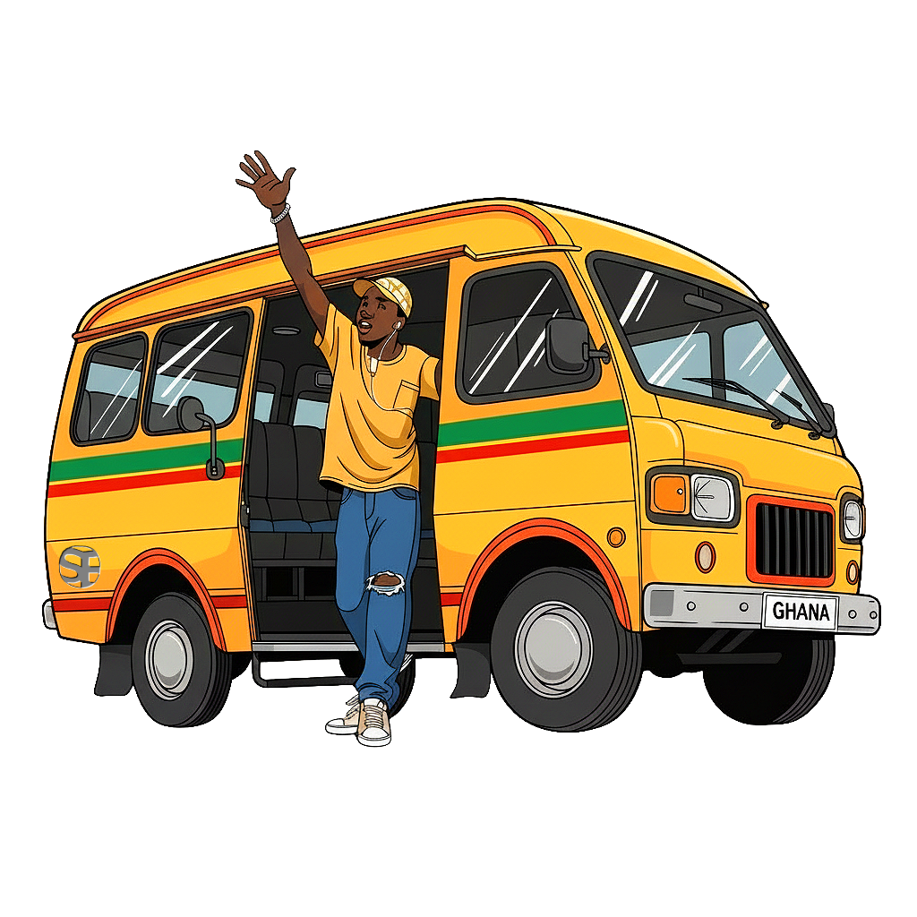 Trotro driver in troski